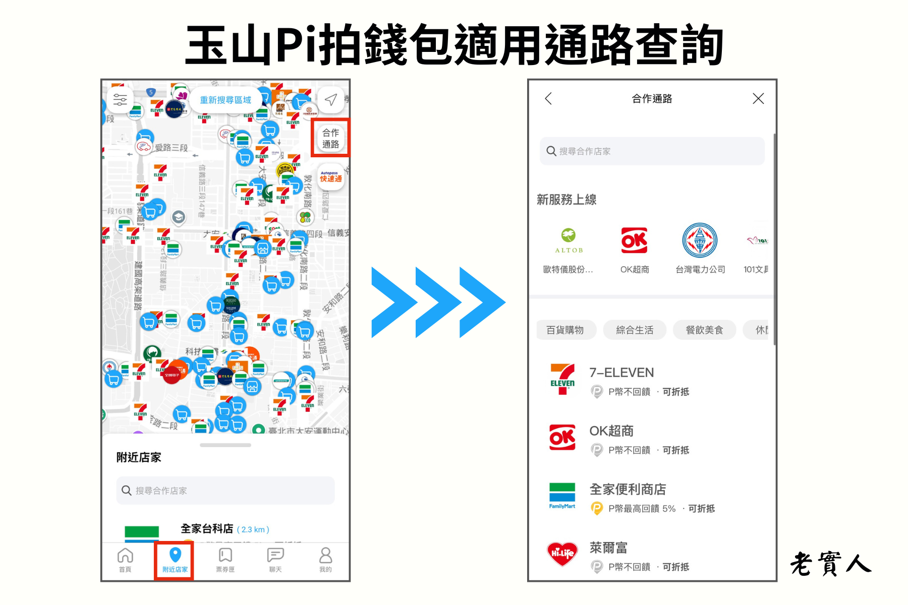 查詢Pi拍錢包使用通路