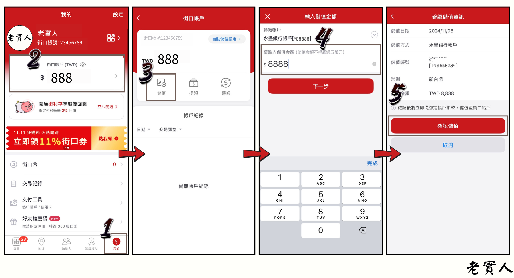 街口帳戶儲值