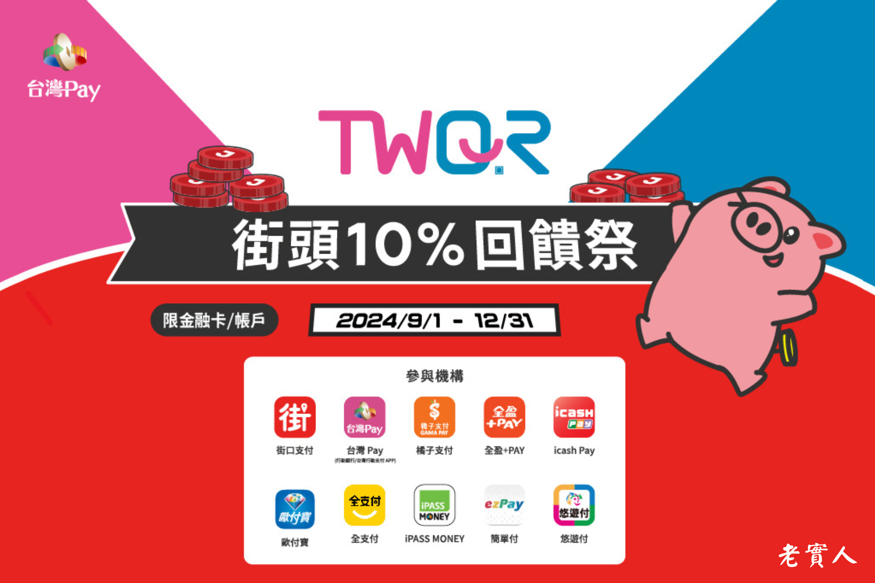 TWQR街頭10%回饋季